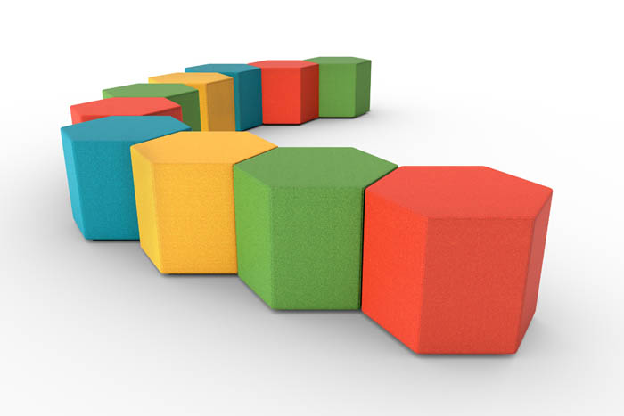 PSI PSEATING PULSE DESIGN RECEPTION SEATING Hexad_CutOutScene_Medium