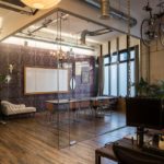 meeting room divided off in office complex by partions from applied workplace