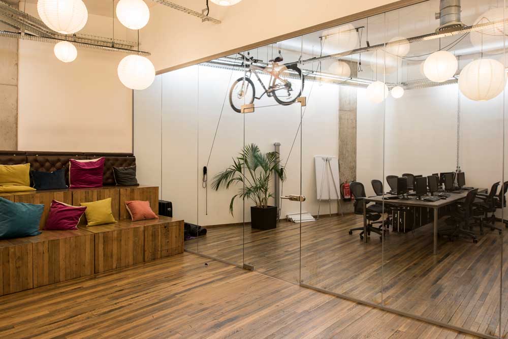 meeting room office made from office partitions by applied workplace